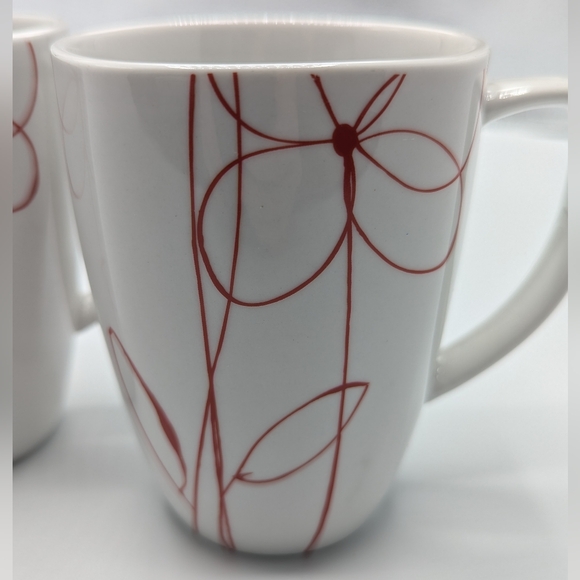 Corelle Coordinates Daisy Days Porcelain Coffee Mugs Set Of 2 - Picture 5 of 10